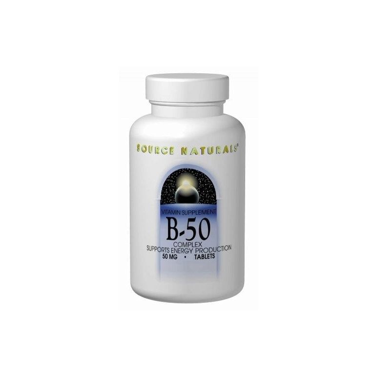 ビタミンB-50コンプレックス・イーストフリー 50mg 100タブレット:個人輸入代行Yokohama Media