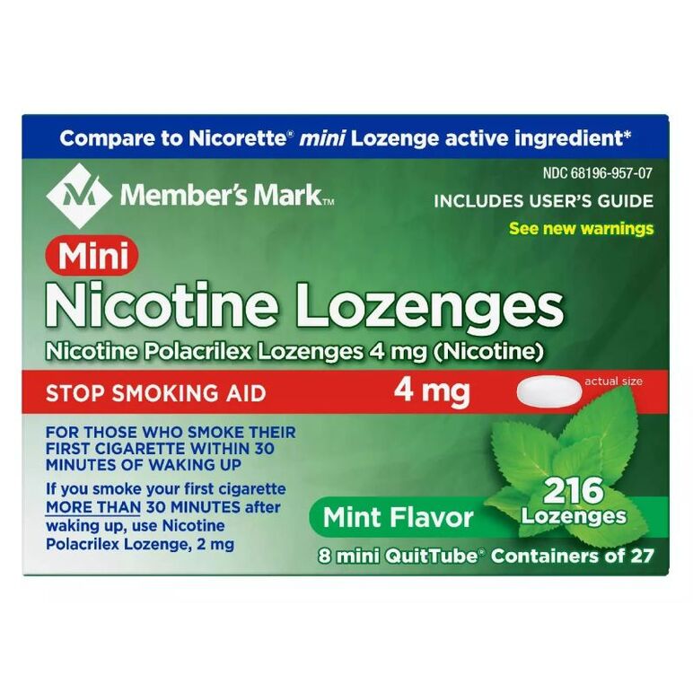 ミニ ニコチンローゼンジ 4mg ミント味:個人輸入代行Yokohama Media