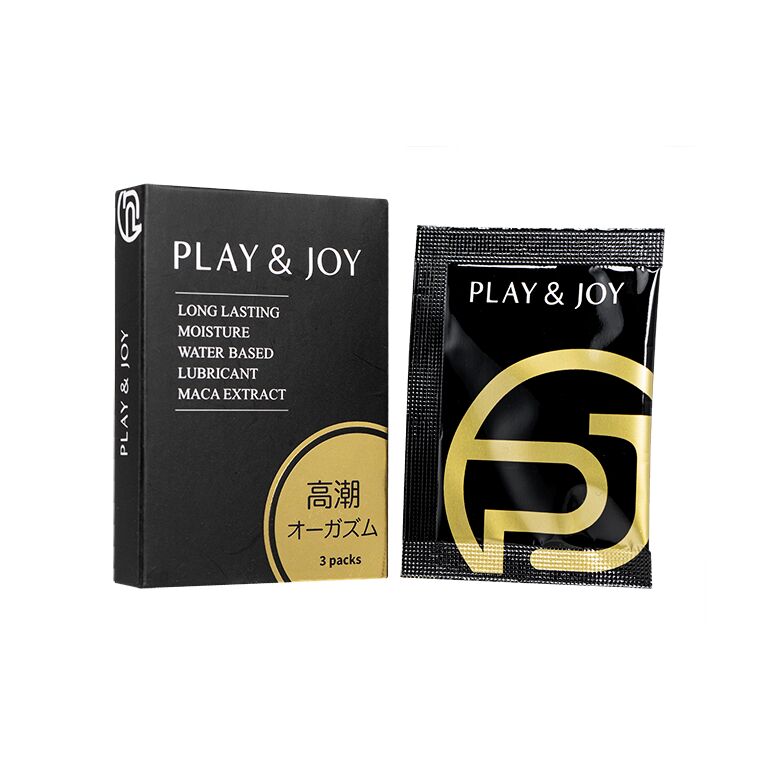 (Play&Joy)ロングラスティングモイスチャー・ウォーターベースドルーブリカントマカエクストラクト3袋 1箱:個人輸入代行Yokohama Media