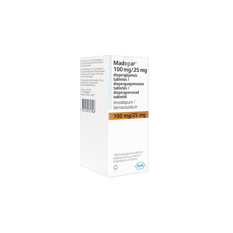 マドパー100mg/25mg100錠 1箱:個人輸入代行Yokohama Media