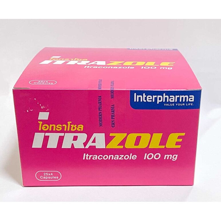 ITRAZOLE (itraconazole) 100mg　4caps x 25シート（1箱）:個人輸入代行Yokohama Media