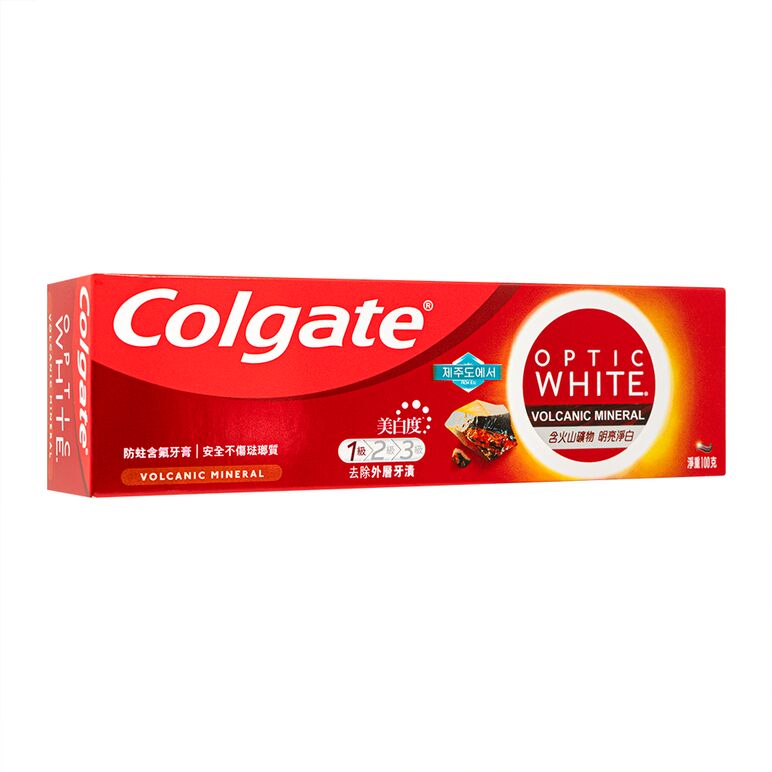 (Colgate)オプティックホワイトボルカニックミネラル100g 1箱:個人輸入代行Yokohama Media