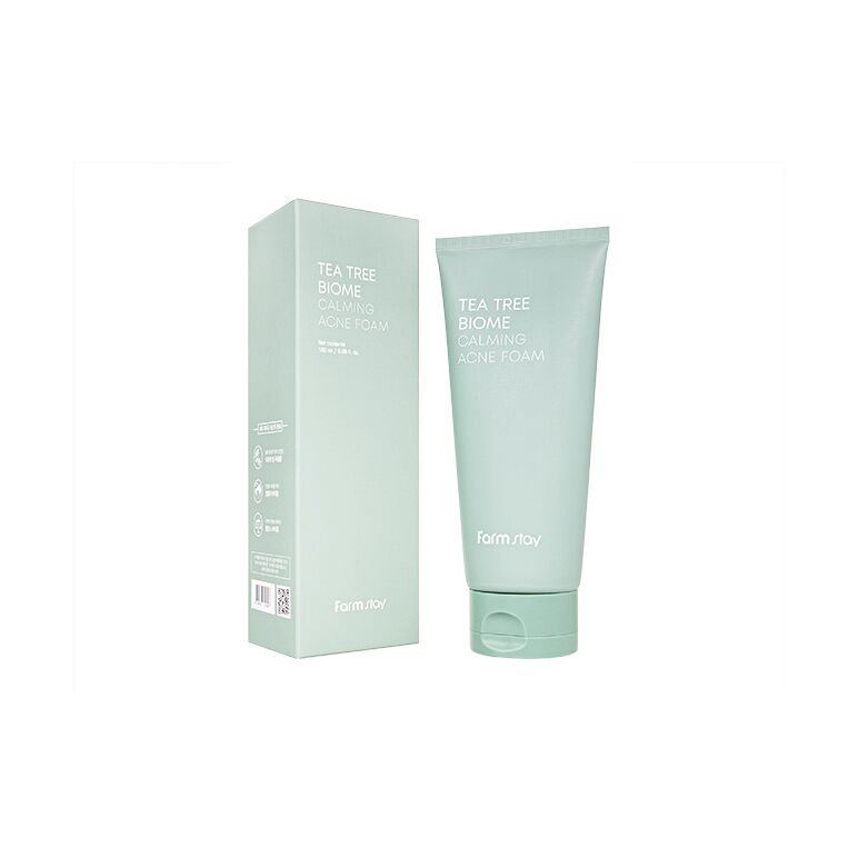 (Farmstay)ティーツリーバイオームカーミングアクネフォーム180ml 1本:個人輸入代行Yokohama Media