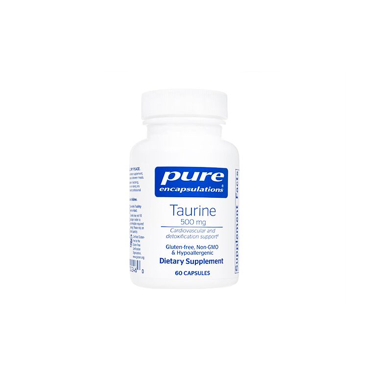 タウリン500mg60錠(PureEncapsulations) 1本:個人輸入代行Yokohama Media
