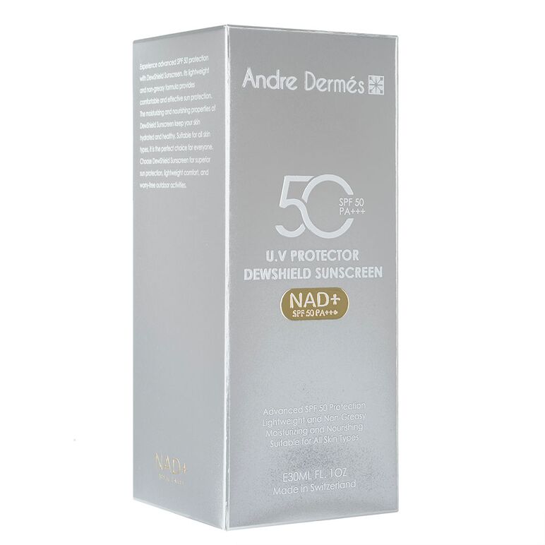 (AndreDermes)UVプロテクターデューシールドサンスクリーンNAD+SPF50_30ml 1箱:個人輸入代行Yokohama Media