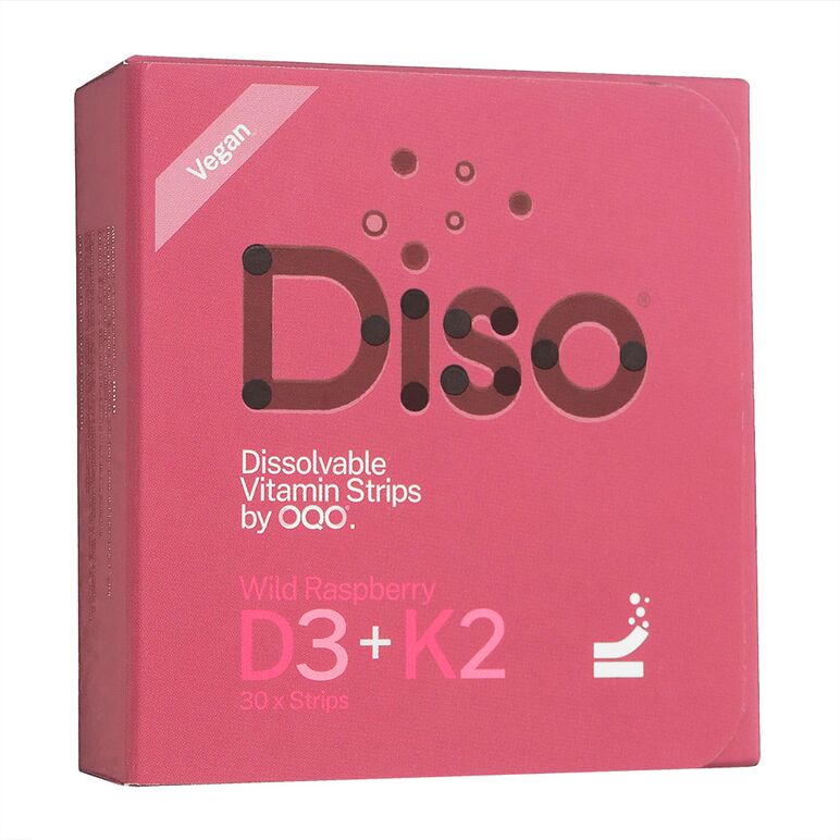 D3+K2_30枚・ワイルドラズベリー味(Diso) 1箱:個人輸入代行Yokohama Media