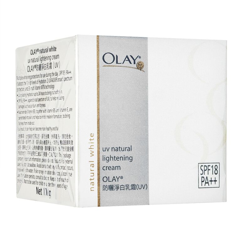 (Olay)ナチュラルホワイトUVナチュラルライトニングクリームSPF18_100g 1箱:個人輸入代行Yokohama Media