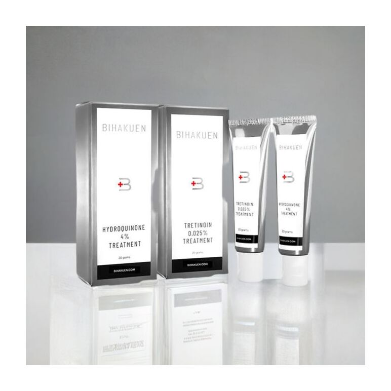 ビハクエン(BIHAKUEN)ハイドロキノン4%20g1本とトレチノイン0.025%20g1本 1セット:個人輸入代行Yokohama Media