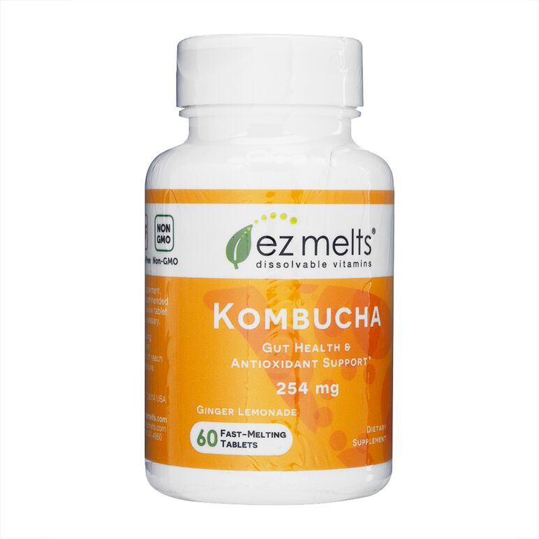 コンブチャ254mg60錠・ジンジャーレモネード味(EzMelts) 1本:個人輸入代行Yokohama Media