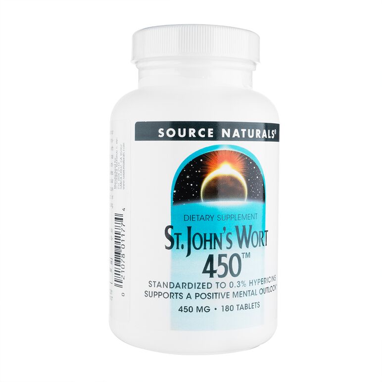 セントジョーンズワート450mg180錠(SourceNaturals) 1本:個人輸入代行Yokohama Media