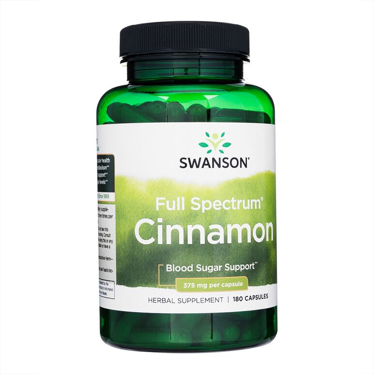 フルスペクトラムシナモン375mg180錠(Swanson) 1本:個人輸入代行Yokohama Media