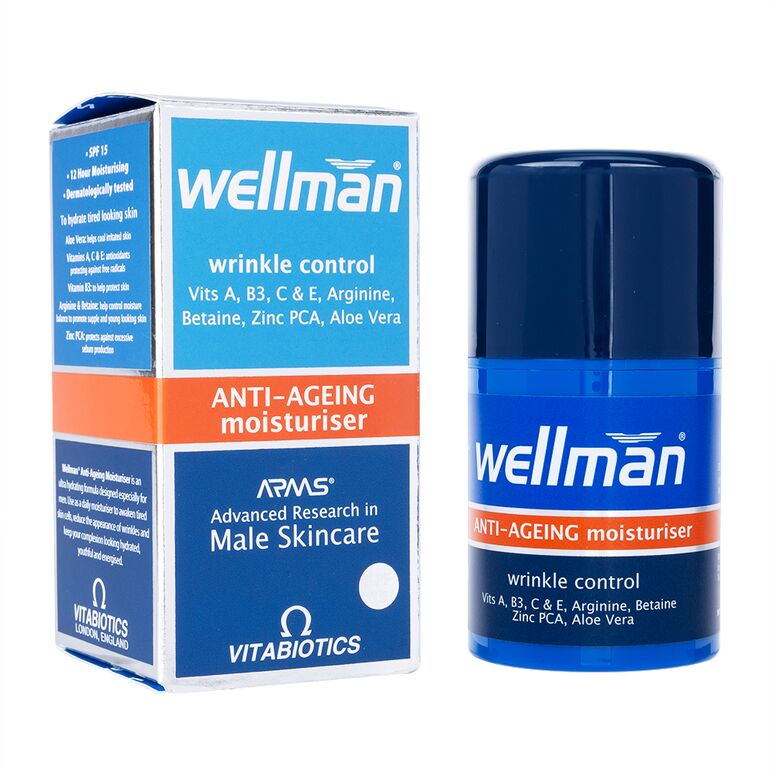 (Vitabiotics)ウェルマン・アンチエイジングモイスチャライザー50ml 1本:個人輸入代行Yokohama Media
