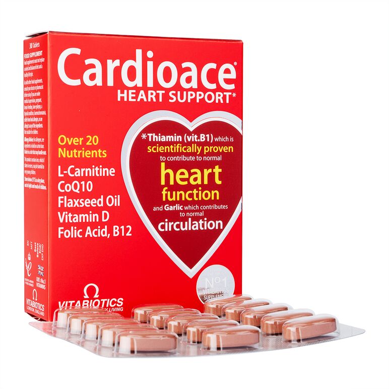 カーディオエース・ハートサポート30錠(Vitabiotics) 1箱:個人輸入代行Yokohama Media