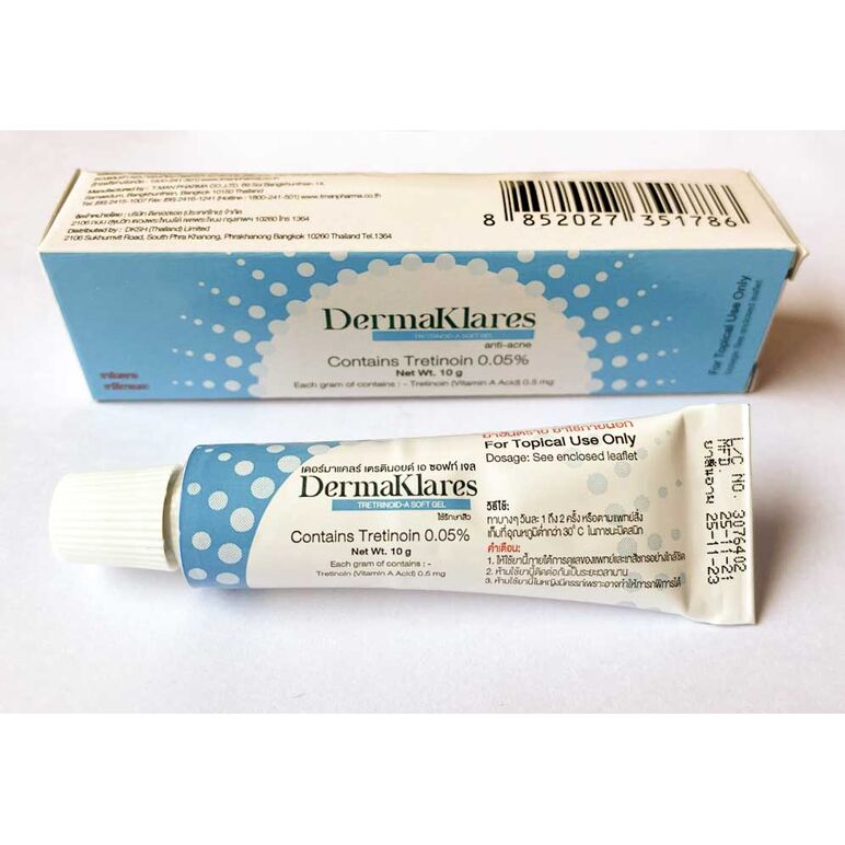 ダーマクラレス Dermaklares (トレチノイン Tretinoin 0.05%) GEL 10g:個人輸入代行Yokohama Media