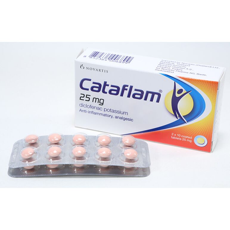 カタフラム CATAFLAM(diclofenac potassium) 25mg 20錠:個人輸入代行Yokohama Media