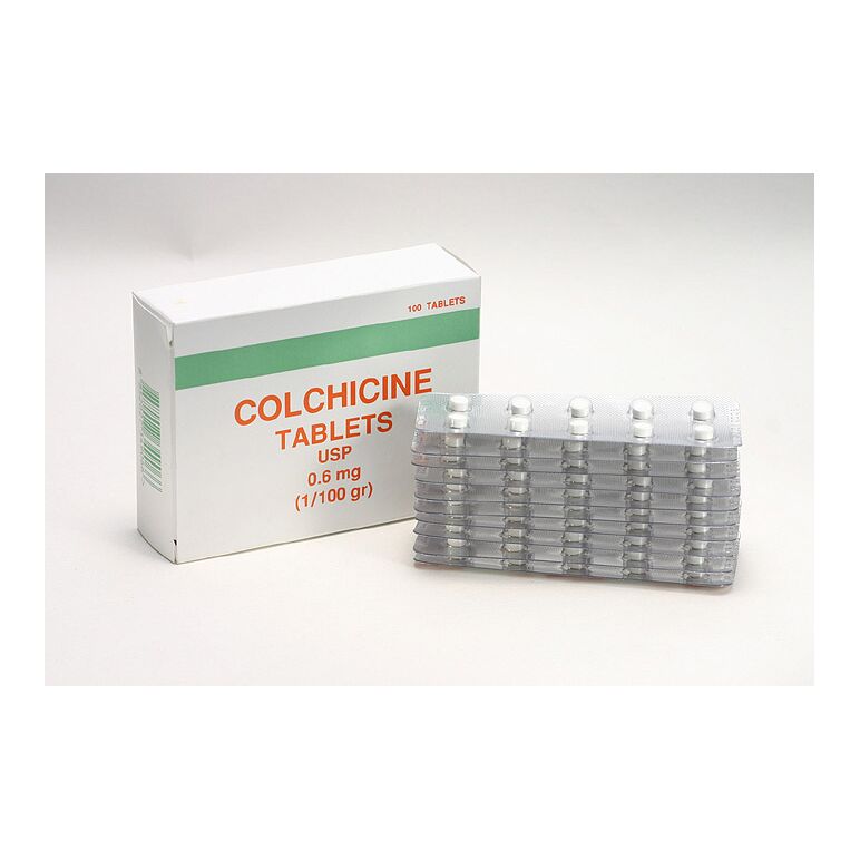 コルヒチン COLCHICINE TABLETS USP 0.6mg　10錠×10シート()100錠入り:個人輸入代行Yokohama Media