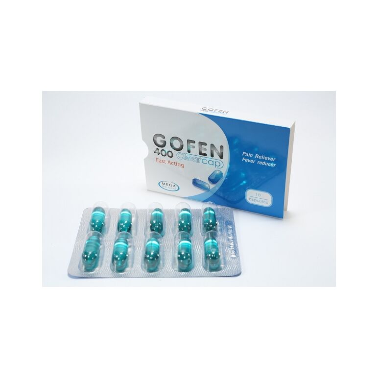 ゴフェン GOFEN 400 (イブプロフェン400mg) 10カプセル×1シート:個人輸入代行Yokohama Media