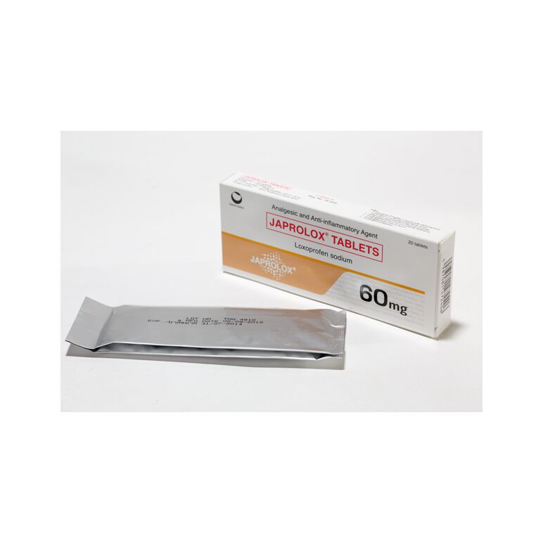 ジャプロロックスJAPROLOX(Loxoprofen 60mg)20錠入り:個人輸入代行Yokohama Media