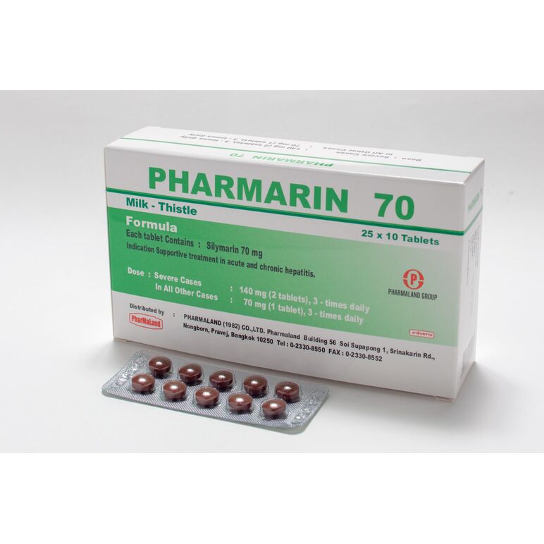 ファーマリンPharmarin 70mg (シリマリン 70mg) 250錠入り:個人輸入代行Yokohama Media