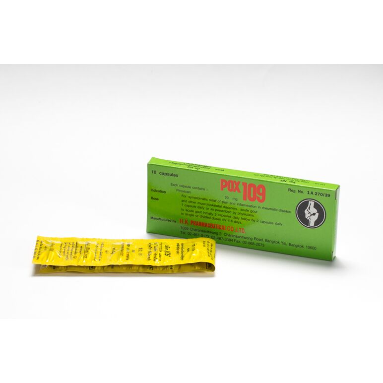 POX109(Piroxicam 20mg)10カプセル:個人輸入代行Yokohama Media