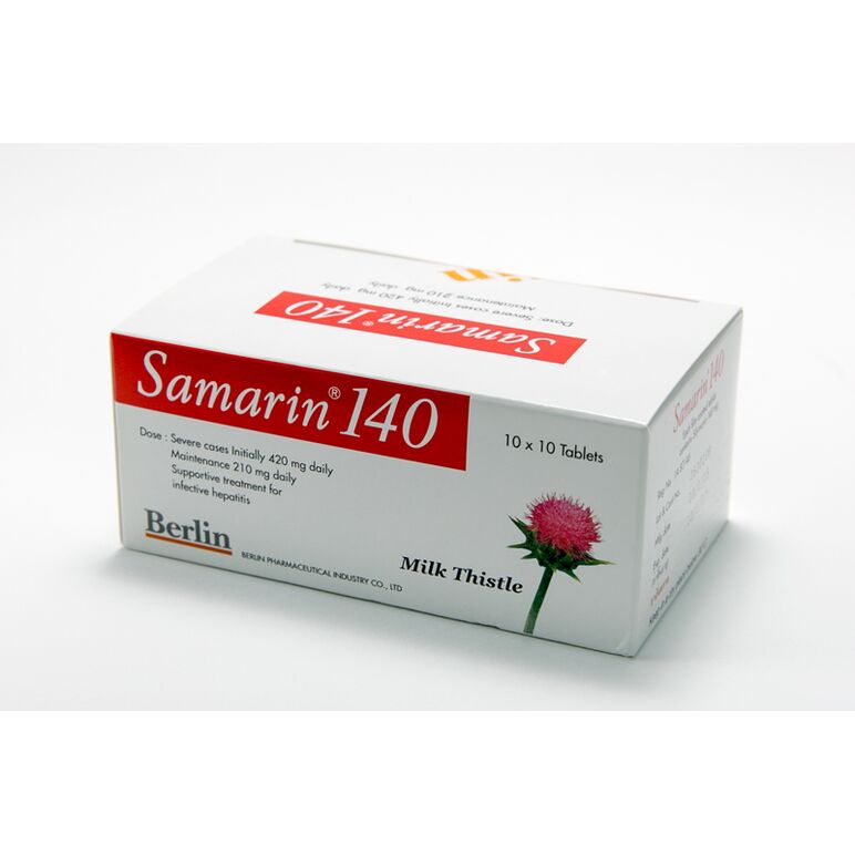 SAMARIN 140 　(Silymarin 140mg) 　100カプセル入り:個人輸入代行Yokohama Media