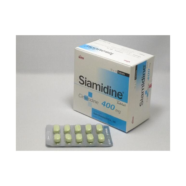 サイアミディン SIAMIDINE （成分：シメチジン Cimetidine ） 400mg 10錠×1シート:個人輸入代行Yokohama Media