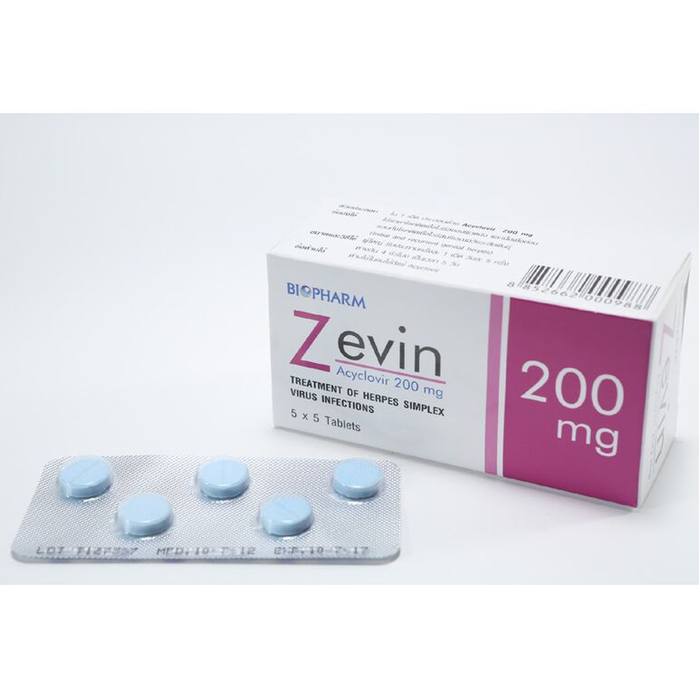 ZEVIN TABLET (Acyclovir 200mg) 25錠 3箱:個人輸入代行Yokohama Media